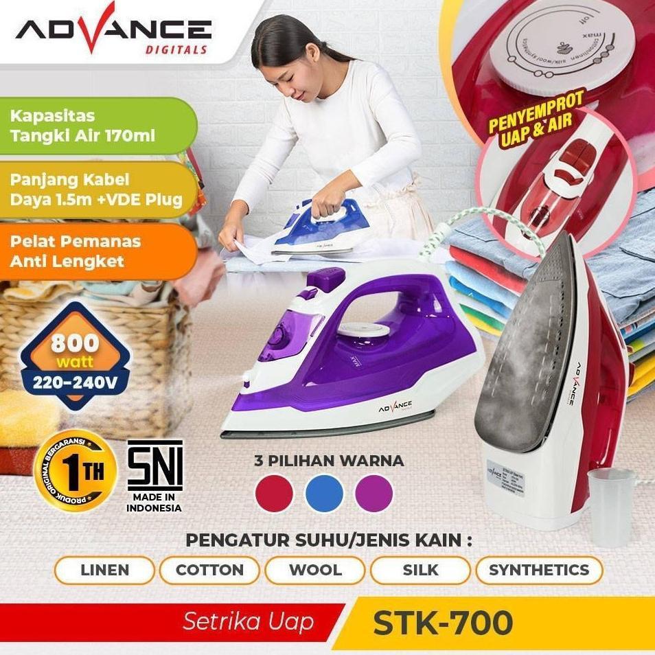 HOT SALE SETRIKA UAP ADVANCE STK-700 / SETERIKA UAP MURAH / SETRIKA UAP LISTRIK ANTI LENGKET