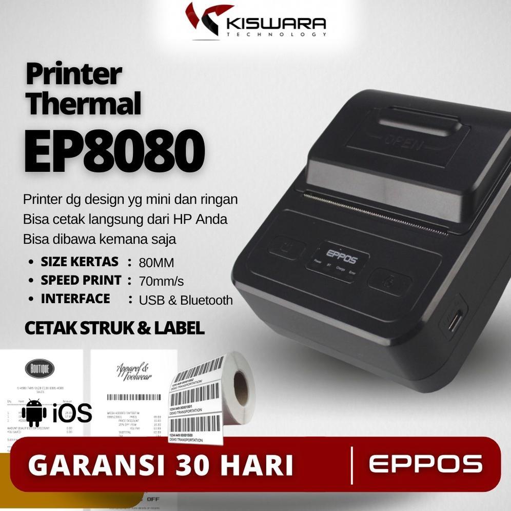 Printer Mini Printer Bluetooth EPPOS 80mm EP8080 terlaris