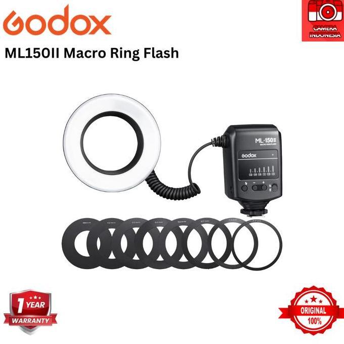 TERBARU - Godox ML-150II Universal Camera Macro Ring Flash ML150II ML-150 II
