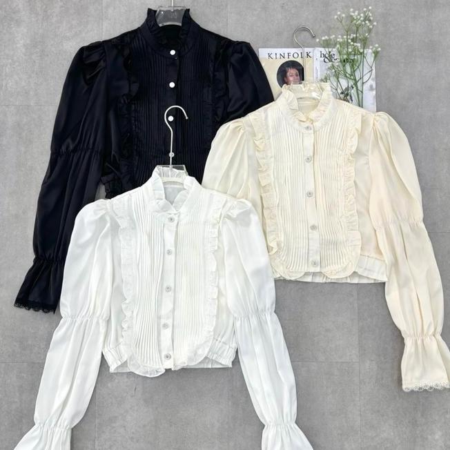 Vivorie Premium At Vivorie Premium At 2915 Blouse Satin Lipit