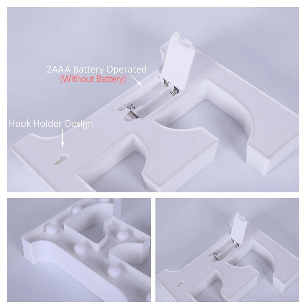 Lampu Led Huruf Alfabet 3D Diy Lampu Huruf Hiasan Dinding Untuk Dekorasi Pesta Ulang Tahun Kebutuhan