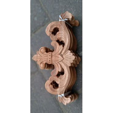 Ukiran Mahkota Spanyol/ Ornamen Tempel Jepara/ Ukiran Kayu Tempel Kayu Mahoni