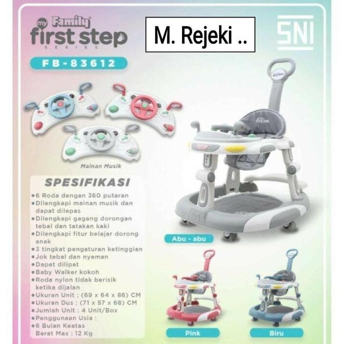 TERLARIS!! BABY WALKER FAMILY FIRST STEP