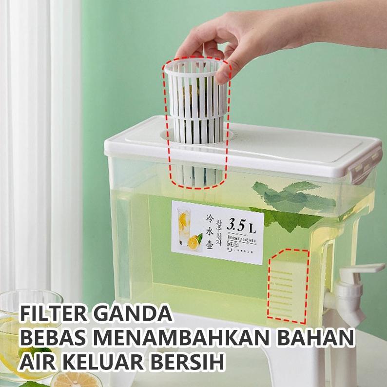 Dispenser Air Minuman Panas Dingin 3 5 Liter Estetik | Dispenser Kulkas Galon Mini Dengan Keran