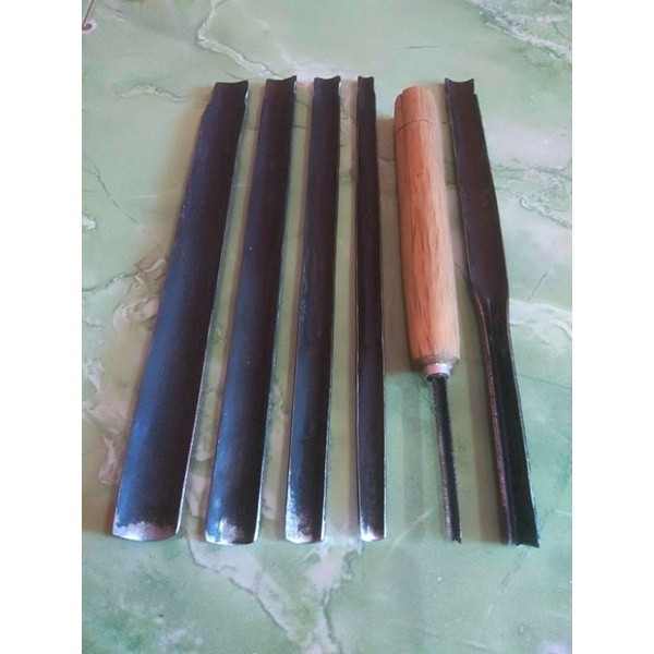 Pahat Ukir / Tatah Ukir Kayu Kol Coret Pelengkap