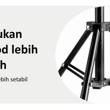 Termurah Tripod Stand 2 Meter 2.1 Meter Kualitas Bagus Tripod 210 Cm Hp Handphone Kamera Live Tripot