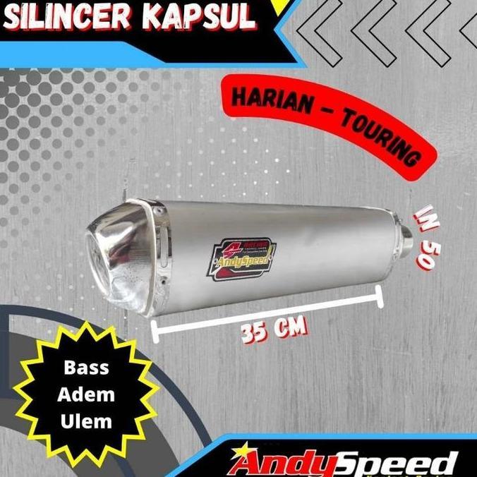 Knalpot Silincer KAPSUL merk andy speed