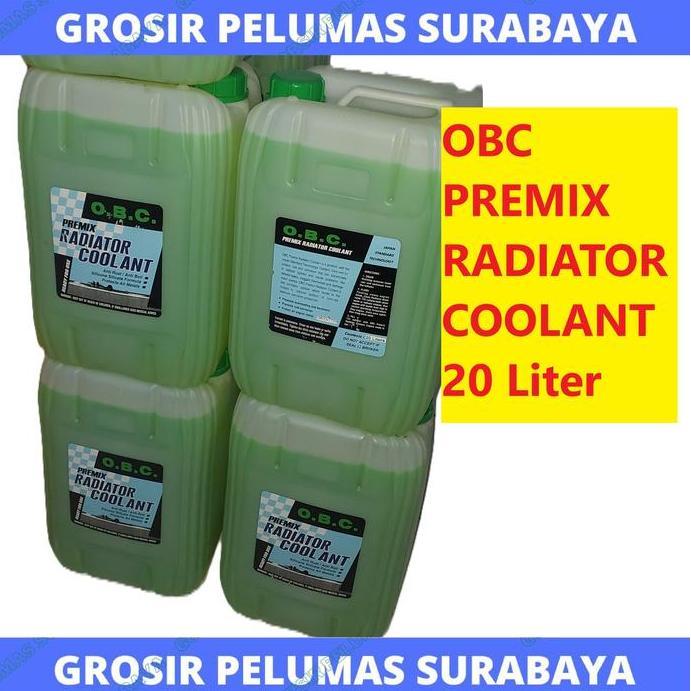 BEBAS ONGKIR - OBC RADIATOR COOLANT Premix Hijau AIR Radiator GALON 20L Pail 20 Liter ALAT BERAT KAP