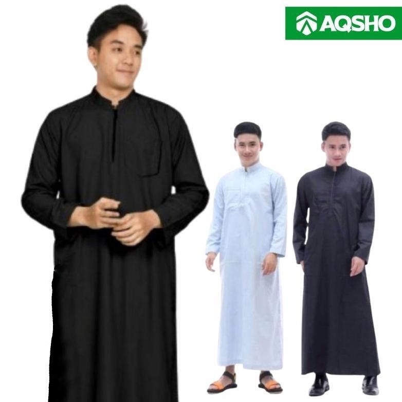 Official Gamis Jubah Pria Dewasa Resleting  / Jubah Pria / Thobe Arab / Gamis Arab Pria
