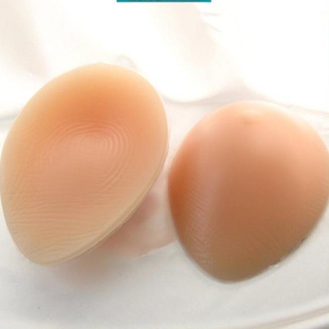 Buah Payudara Palsu Silikon Buah Payudara Palsu Silikon Silicone 1 Bentuk Teardrop