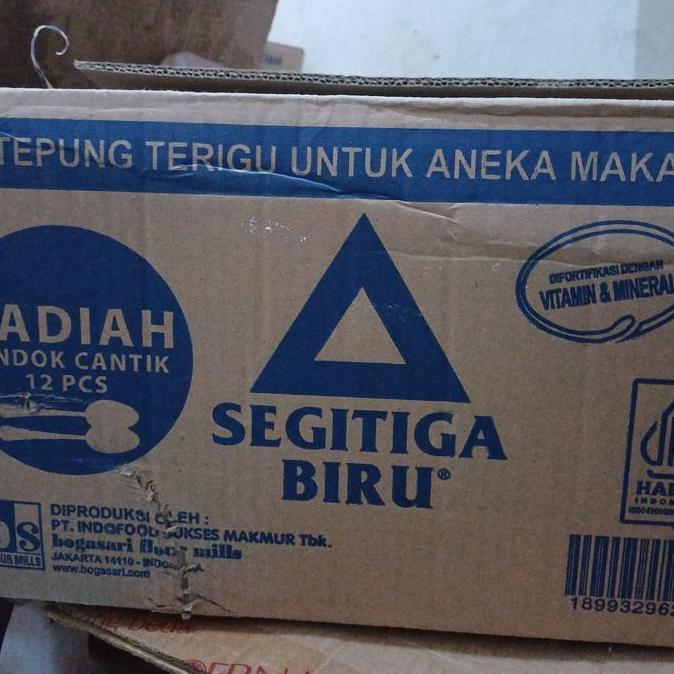Grosir Tepung Terigu Segitiga Biru Transparan 1 Kg Kartonan