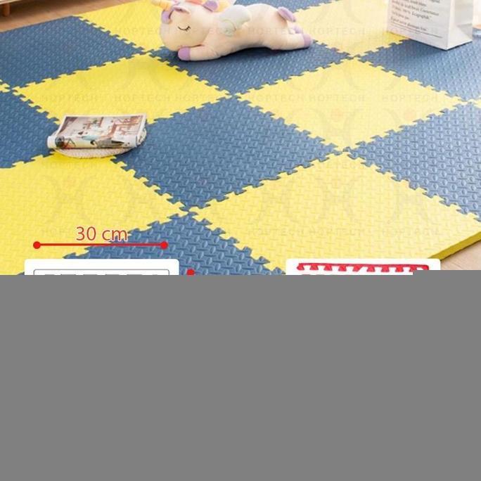 MATRAS PUZZLE / Matras Evamat Matras Puzzle Karpet Puzzle Matras Alas Lantai Evamat 30x30cm Lembut M