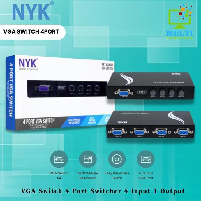 VGA SWITCH 4 PORT / SWITCHER VGA