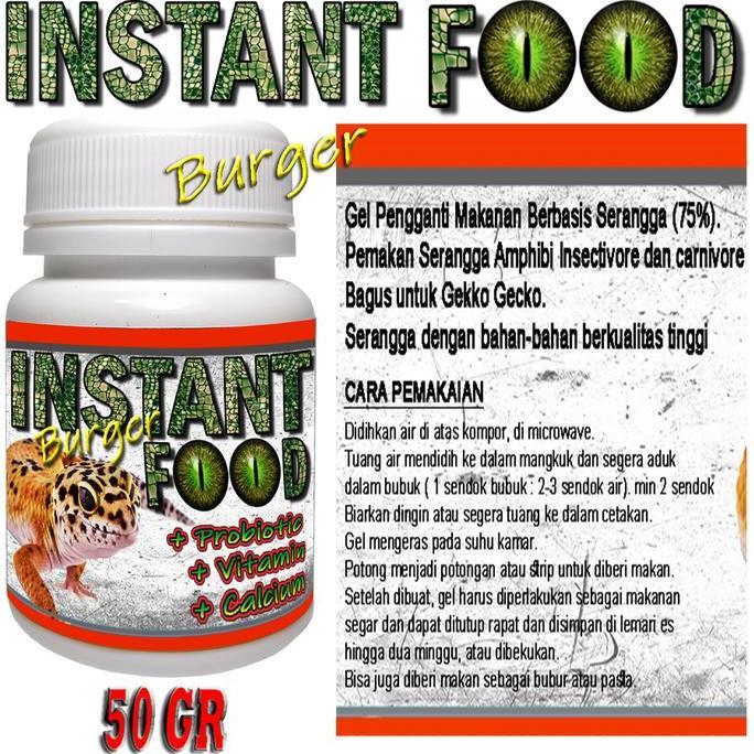 INSTAN FOOD LEOPARD GECKO TOKEK PAKAN MAKANAN GECKO PENGGANTI SERANGGA BERVITAMIN DAN BERGIZI