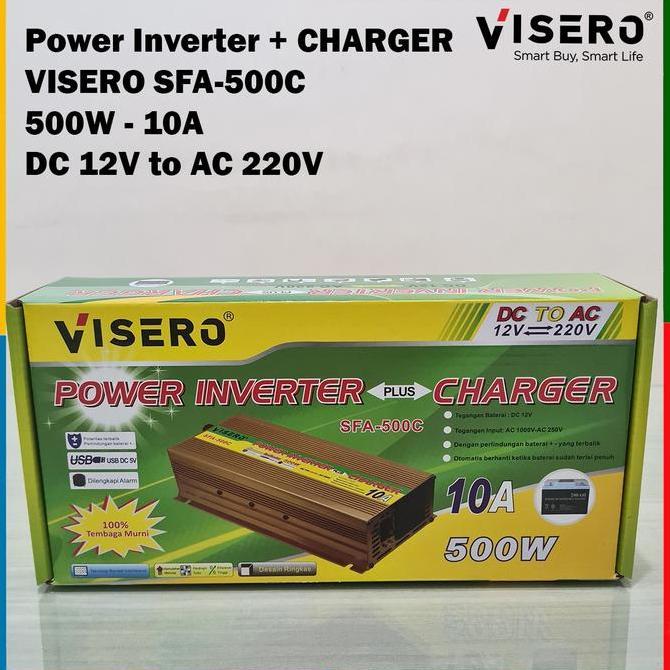 Inverter charger visero 500w sfa-500c solar surya