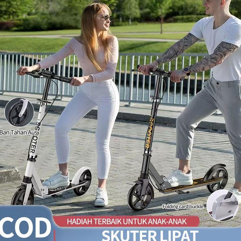 Ready Scooter/Scooter Skuter Scooter Anak skuter lipat Anak Dewasa exotic Besi