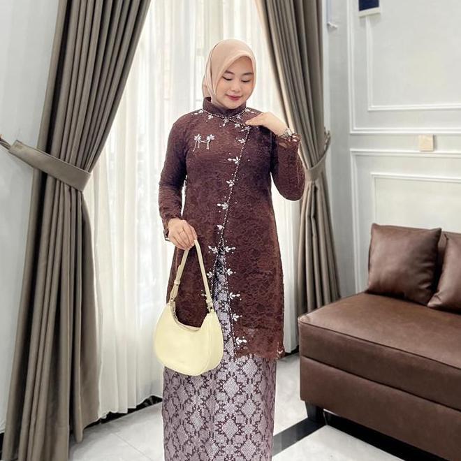 Kebaya Tunik Model Kebaya Tunik Model Janggan Model Janggan Kerah Shanghai Wisuda Mewah