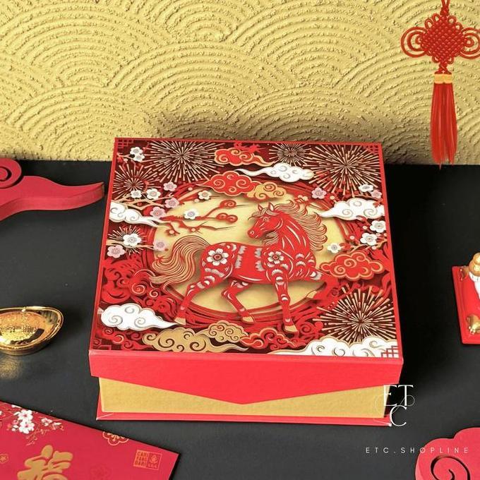 Avvolgere- Hard Box Wallpaper & Printing 22228Cm Magnet Dasi | Box Kue Kotak Lapis Legit | Gift Hamp