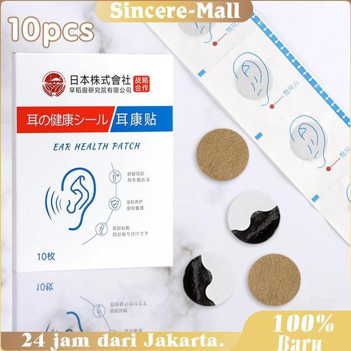 HAMDORA 10pcs Tinnitus Relief Patch Ear Health Patch Alat Penghilang Tinnitus