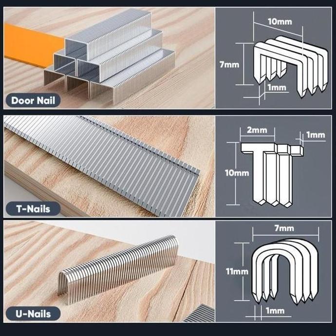 EZESJIT (COD) Gratis 600 Paku / Stapler 3in1 Tembak Gun Serbaguna Staples 3 In 1   4-14 MM Tembok jo