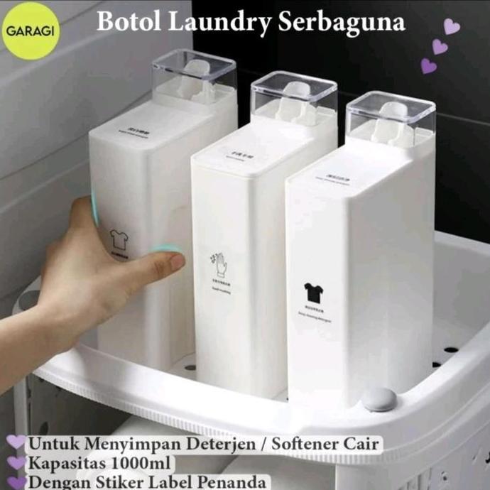 EZVECHE BOTOL KOSONG LAUNDRY WADAH PENYIMPANAN DETERJEN CAIR REFILL