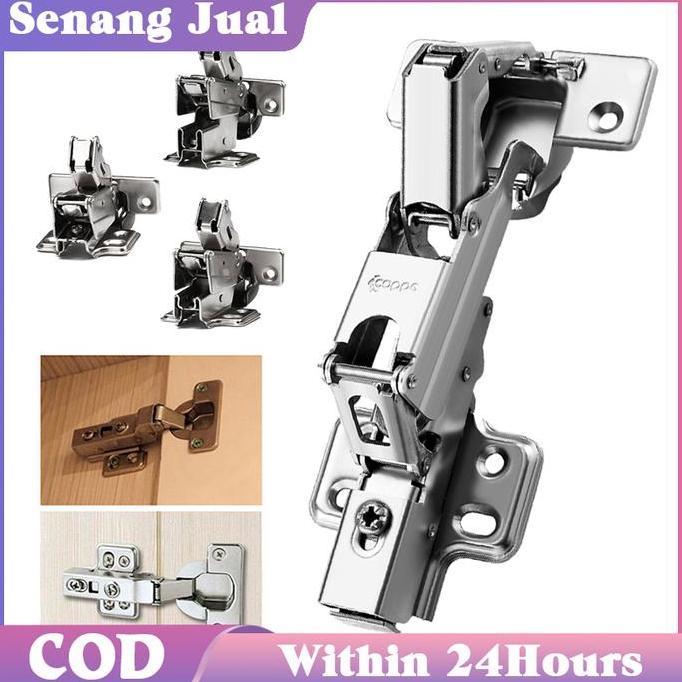 EZESJIT 165Engsel Sendok Hidrolik / Baja tahan karat Engsel pintu lemari dapur