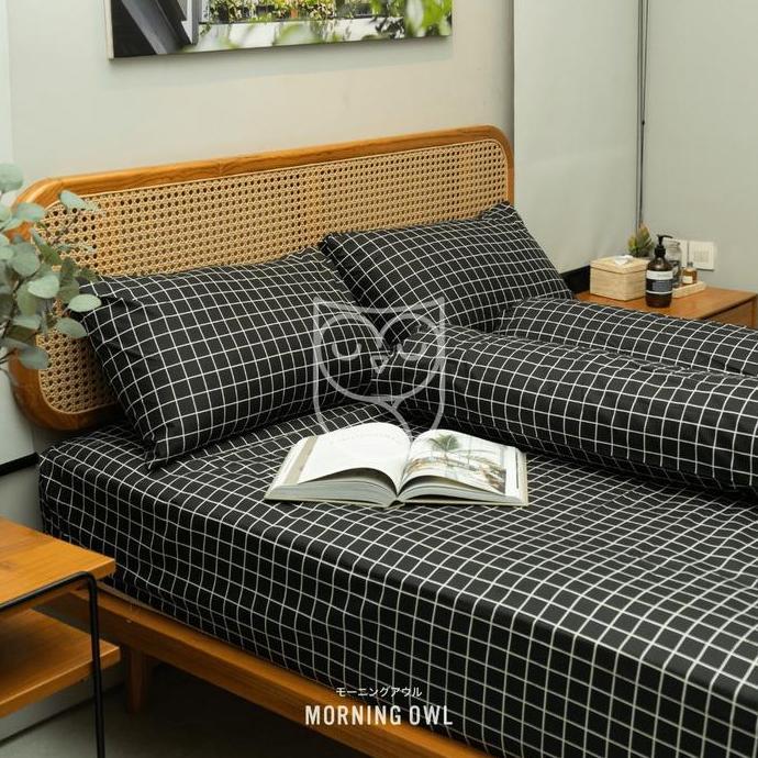 TERLARIS EMMEHOME - SPREI SET MOTIF 180X200 KING TEEN SERIES T20 MOTIF MINIMALIS AESTHETIC KAIN DISP