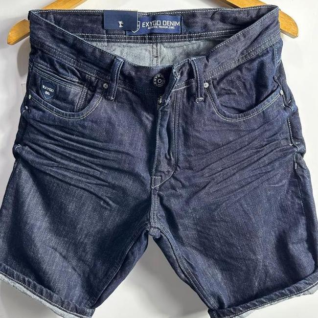 Celana Pendek Pria Biru Warna Biru Jeans Santai Ponggol Distro