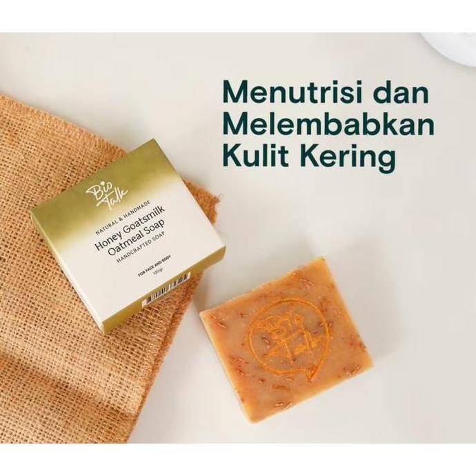 Biotalk Sabun Honey Goatsmilk Soap kulit kering eczema bio talk
