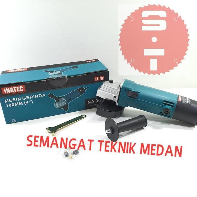 TERBARU - NA90VP MESIN GERINDA GRENDA TANGAN ANGLE GRINDER 4" 450W INATEC 90 VP