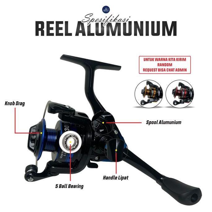 Set Joran Pancing Siap Pakai Daido Shikari Japan Style Full Busa Eva Handle 16kg dan Reel Alumunium 