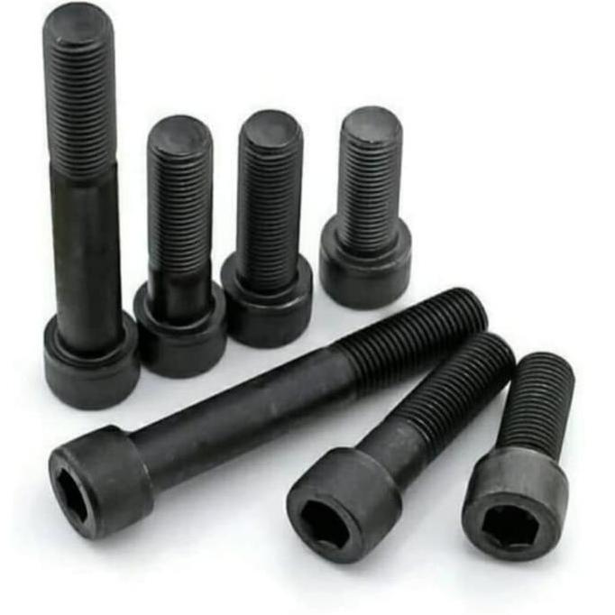 Baut L hitam M10 x 150 baja murah