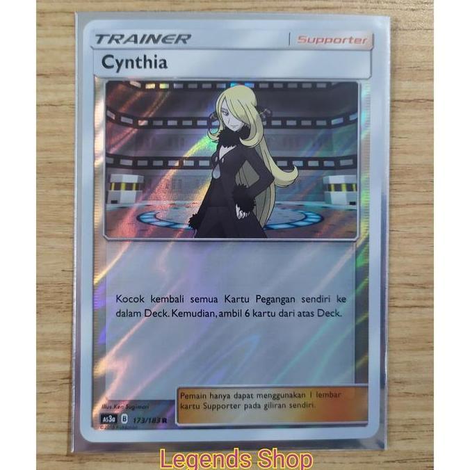 Cynthia Pokemon Indonesia Rare Holo