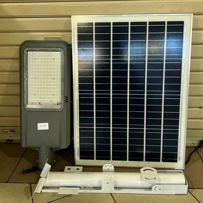Lampu jalan pju solar cell 1000 watt 1000w lampu jalan solar 1000 2in1