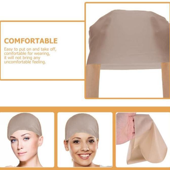 Wig Botak Bald Cap Kepala Botak Palsu Kepala Latex Untuk Makeup Kepala Botak Palsu