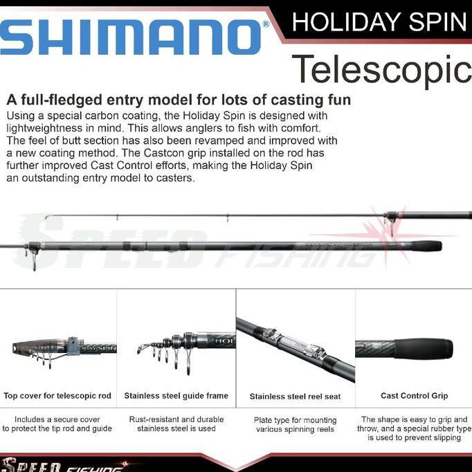 Joran Pancing SHIMANO Holiday Spin 385 405 425 EX DX CX Joran Surf Pasiran