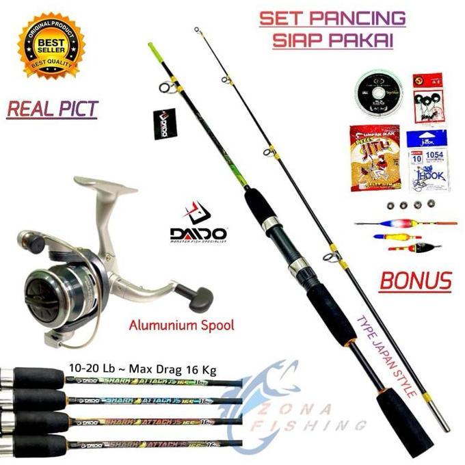 Set Pancing Joran Daido JS 16kg 150 165 180 Cm Siap Pakai