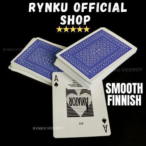 KARTU REMI AVIATOR PLAYING CARDS BIRU BLUE