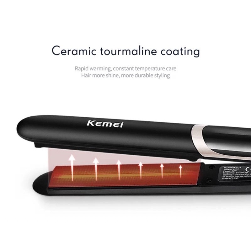 Catokan Rambut Kemei 2219 / Catokan Kemei 2219 Infrared / Catok Rambut Kemei 2219 2In1 Infrared