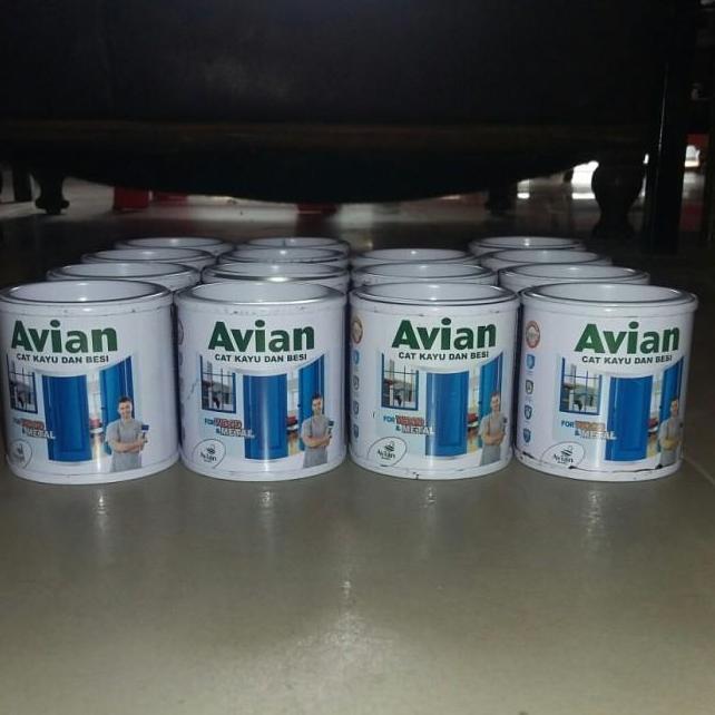Cat Minyak Avian Kayu Dan Besi 200Cc Hitam Dof Putih Dop Matte 200 Cc
