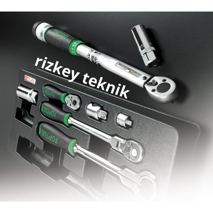 TOPTUL GCAT 0803 torque wrench, adaptor & ratchet handle set