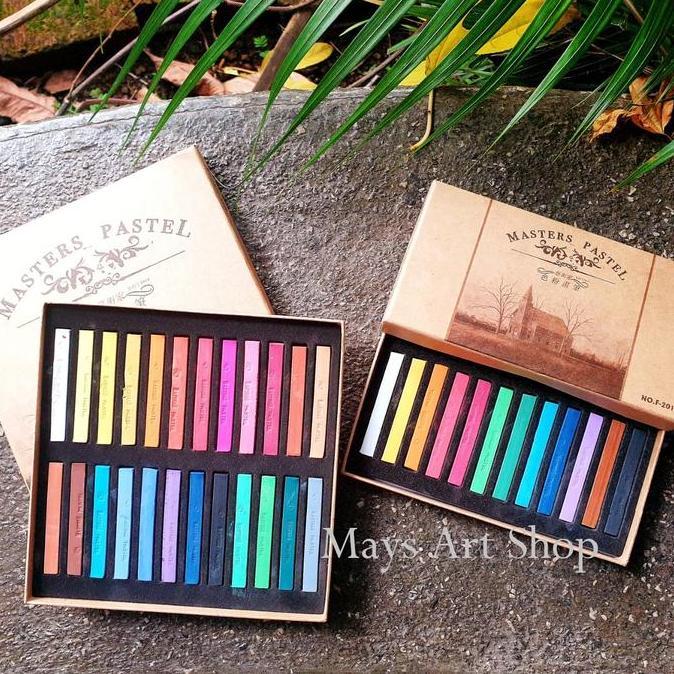Maries Master Soft Oil Pastel Set Isi 12 / 24 / 48 Warna Marie's Crayon Pastel Mewarnai