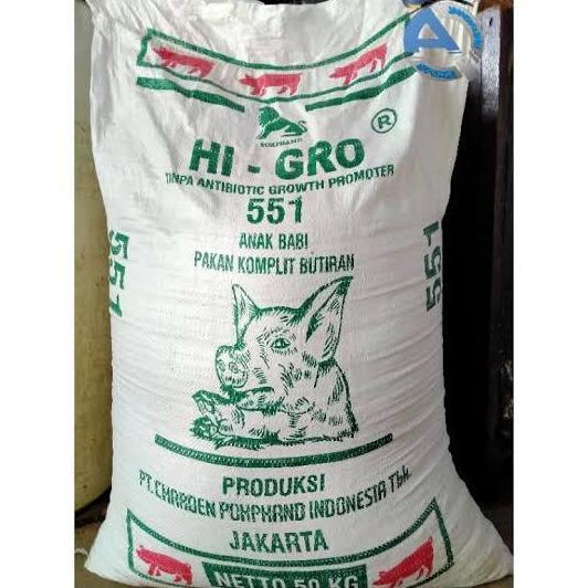 Pur babi 551 Charoen Pokphand 1 karung 50 kg