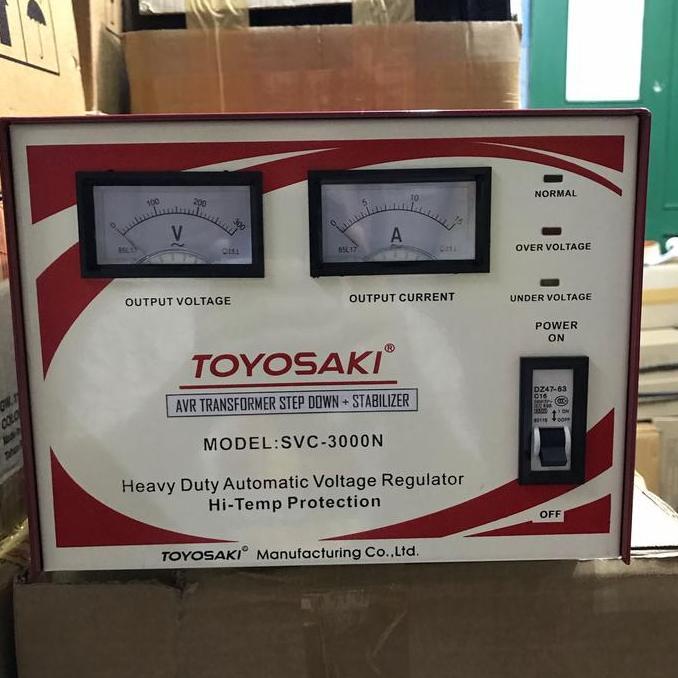 Avr Transformer Step Down+Stabilizer 3000w-220v to 100v-110v-115v-120v Termurah