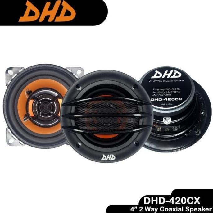 Speaker Mobil Audio 4 Inch - 2 Way - Coaxial Speaker - Dhd-420Cx - 2Pc