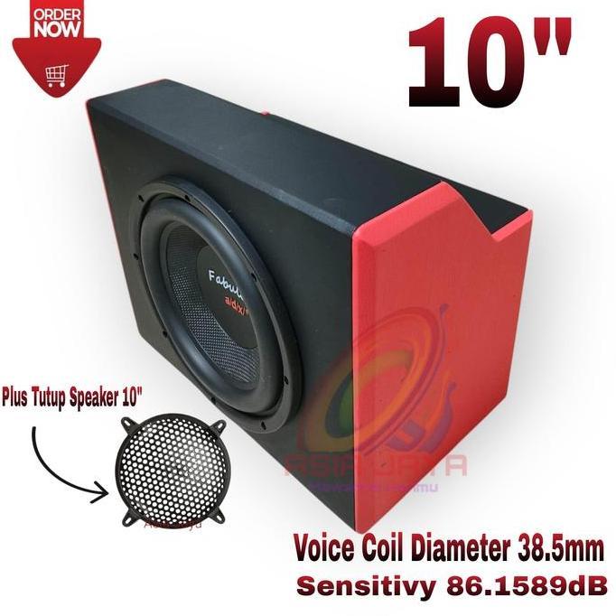 Paket Combo Speaker Subwoofer Pasif Adx Fabulous 10 Inch Plus Box 10Inch Untuk Mobil Canter