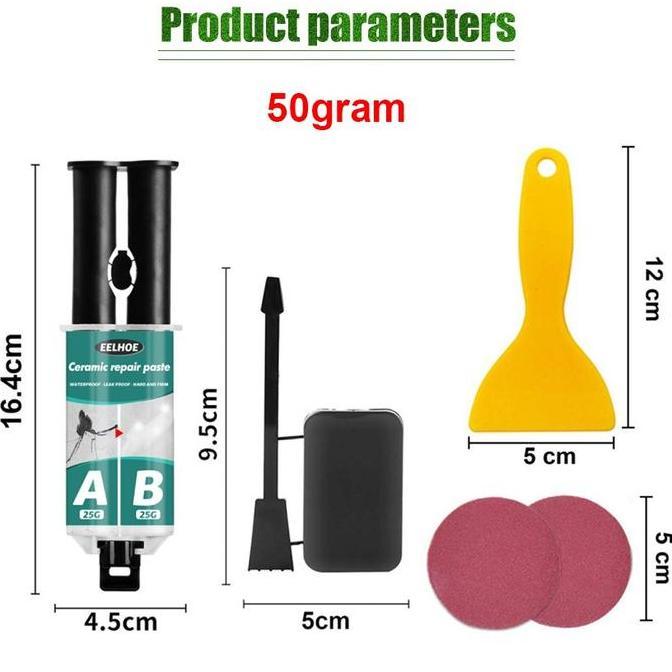 SOJEHBOW Lem Keramik Pecah Lem Keramik Lantai Retak Lem AB Keramik Kamar Mandi Anti Bocor Untuk Lant