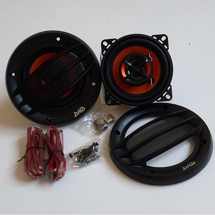 1 Set (Sepasang) Speaker Audio Mobil 4 Inch 2 Way Coaxial Speaker Dhd-420Cx