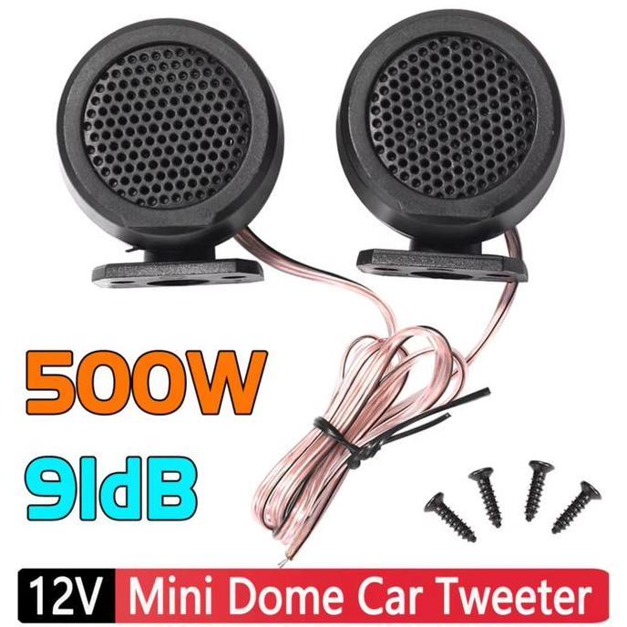 Speaker Tweeter Mobil 3D Stereo Sound 105Db 500W Suara Jernih Minimalis