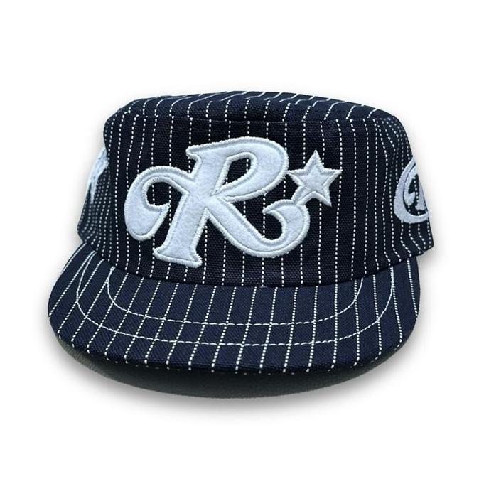 Promo Topi Pillbox Jeans Black Logo Thisplan Original